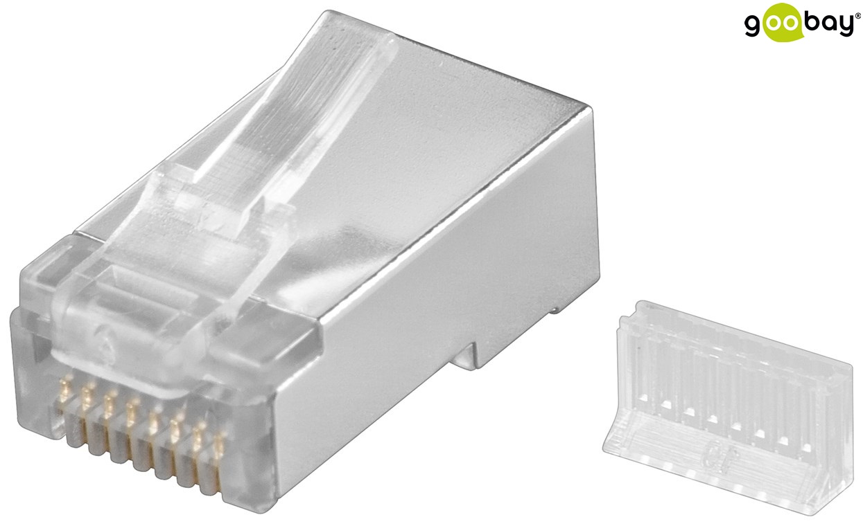 RJ45 Conector Goobay CAT 5e STP екран.10бр