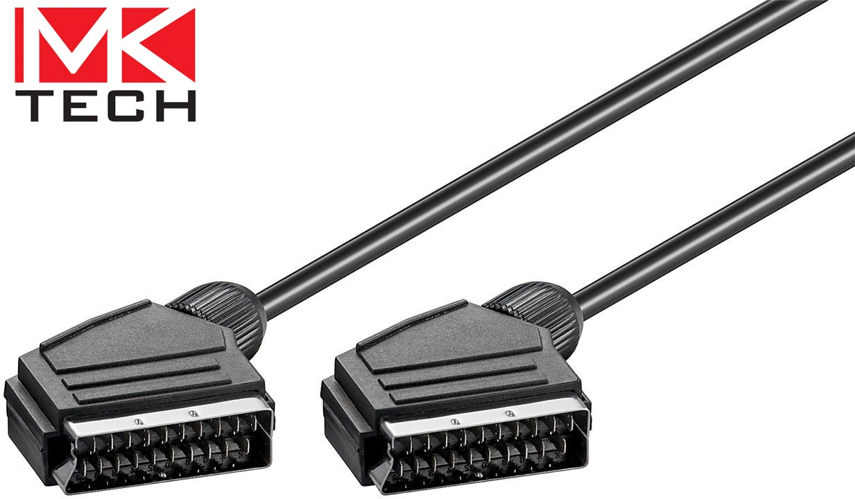 Scart M 21-pin to Scart M 21-pin 1.0m MKTECH