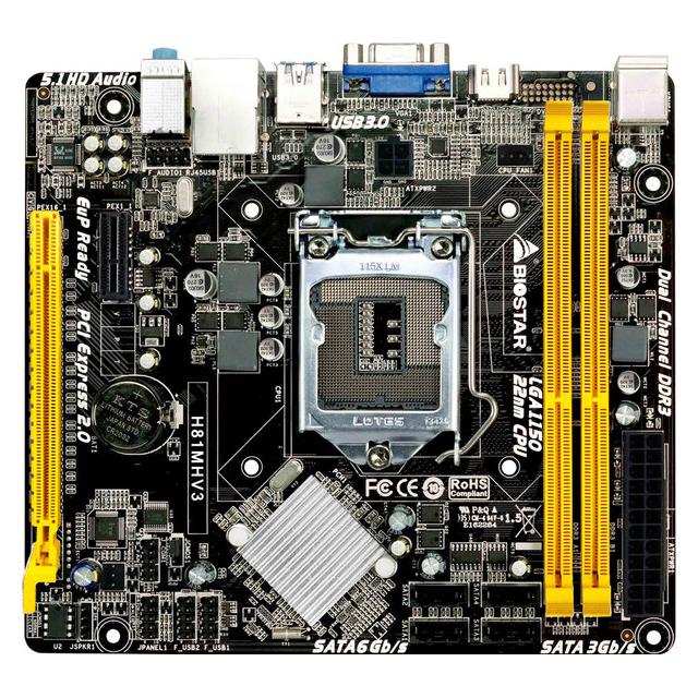 Socket 1150 BIOSTAR H81MHV3 DDR3 Ver 7.3