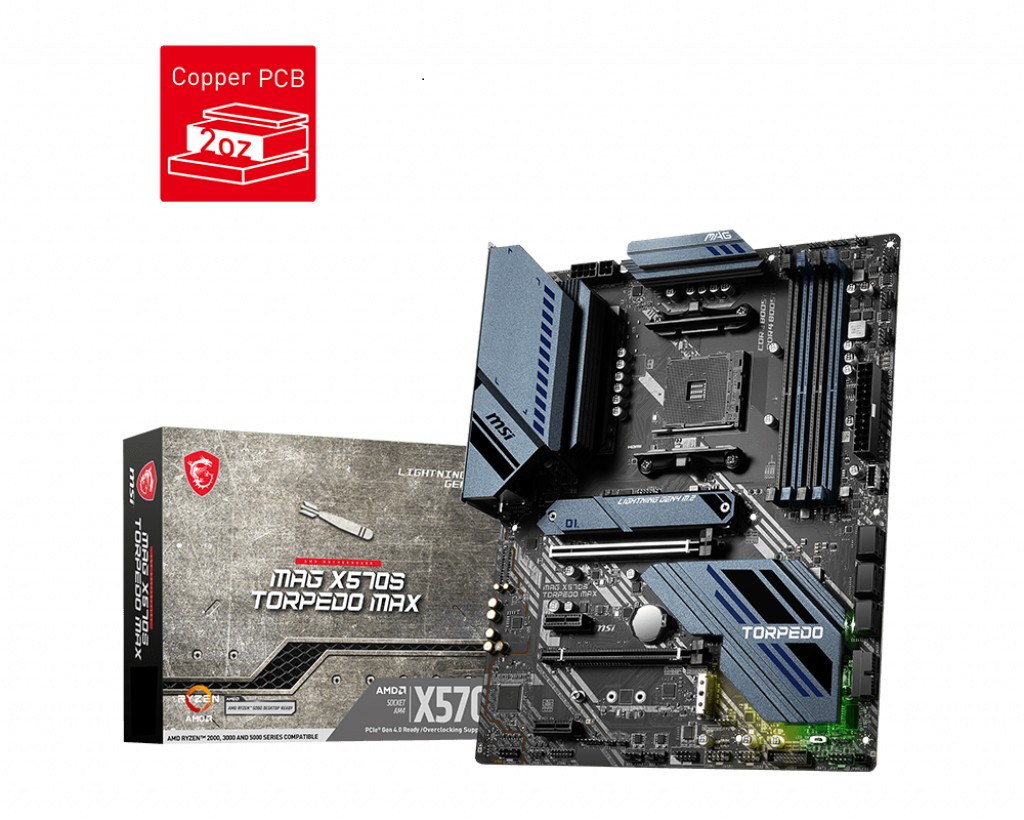 Socket AM4 MSI MAG X570S TORPEDO MAX, DDR4