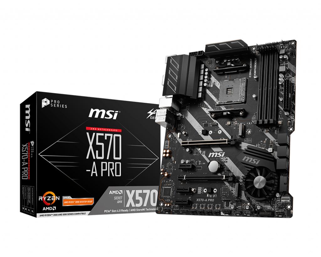 Socket AM4 MSI X570-A PRO, 4 x DDR4