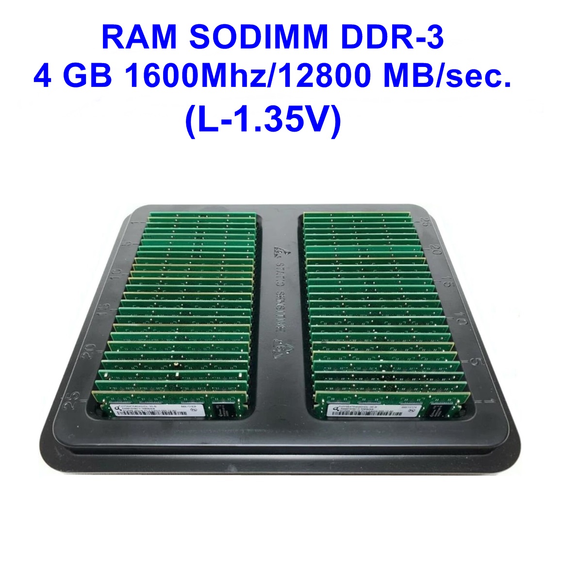 SODIMM DDR-3 4 GB 1600Mhz/12800 MB/sec.(L-1.35V)