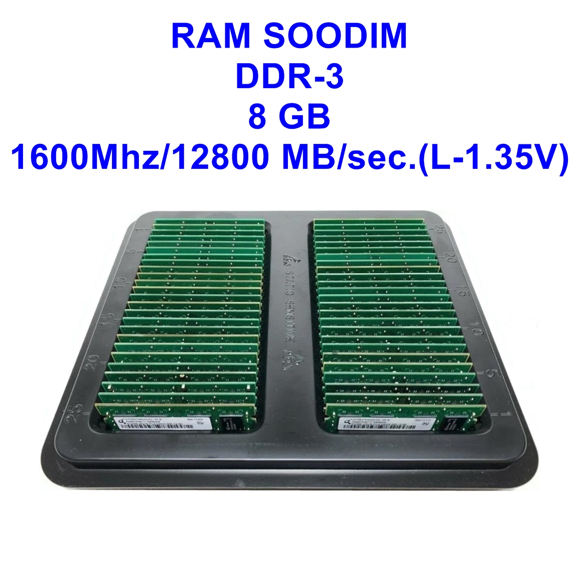 SODIMM DDR-3 8 GB 1600Mhz/12800 MB/sec.(L-1.35V)