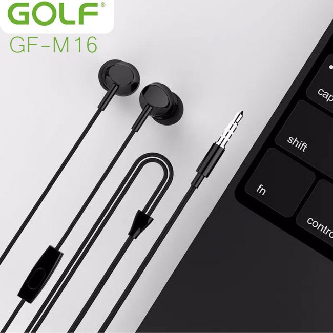 Стерео слушалки с микрофон Golf GF-M16 черни