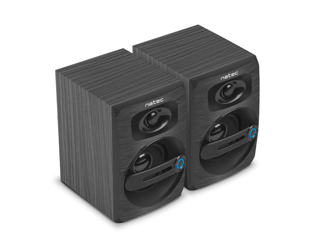 Тонколони Natec COUGAR 6W, 2.0, RMS,Дърво,Черни