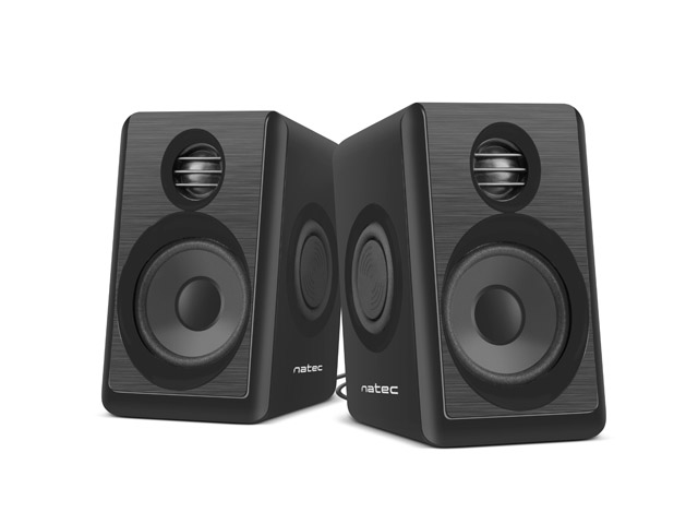 Тонколони Natec Lynx, 6W RMS, 2.0, USB, BLACK