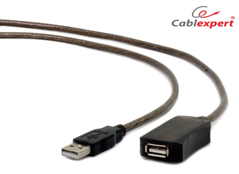 Удължител USB AM-AF  5.0m Активен  Cablexpert