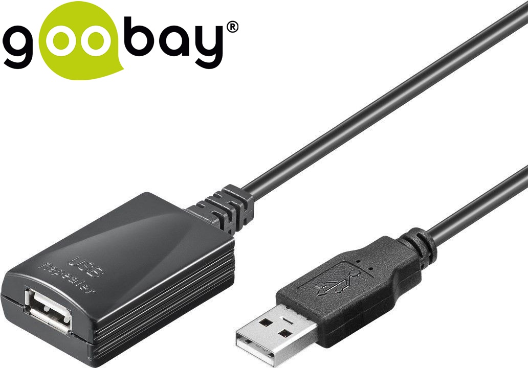 Удължител USB AM-AF  5.0m Активен GOOBAY