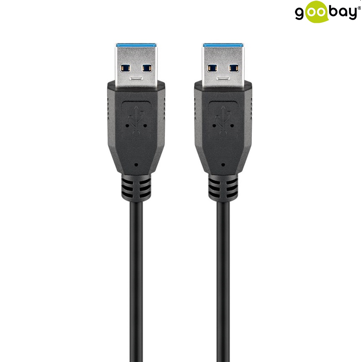 USB 3.0 AM to AM (1.0m) GOOBAY 95717 черен