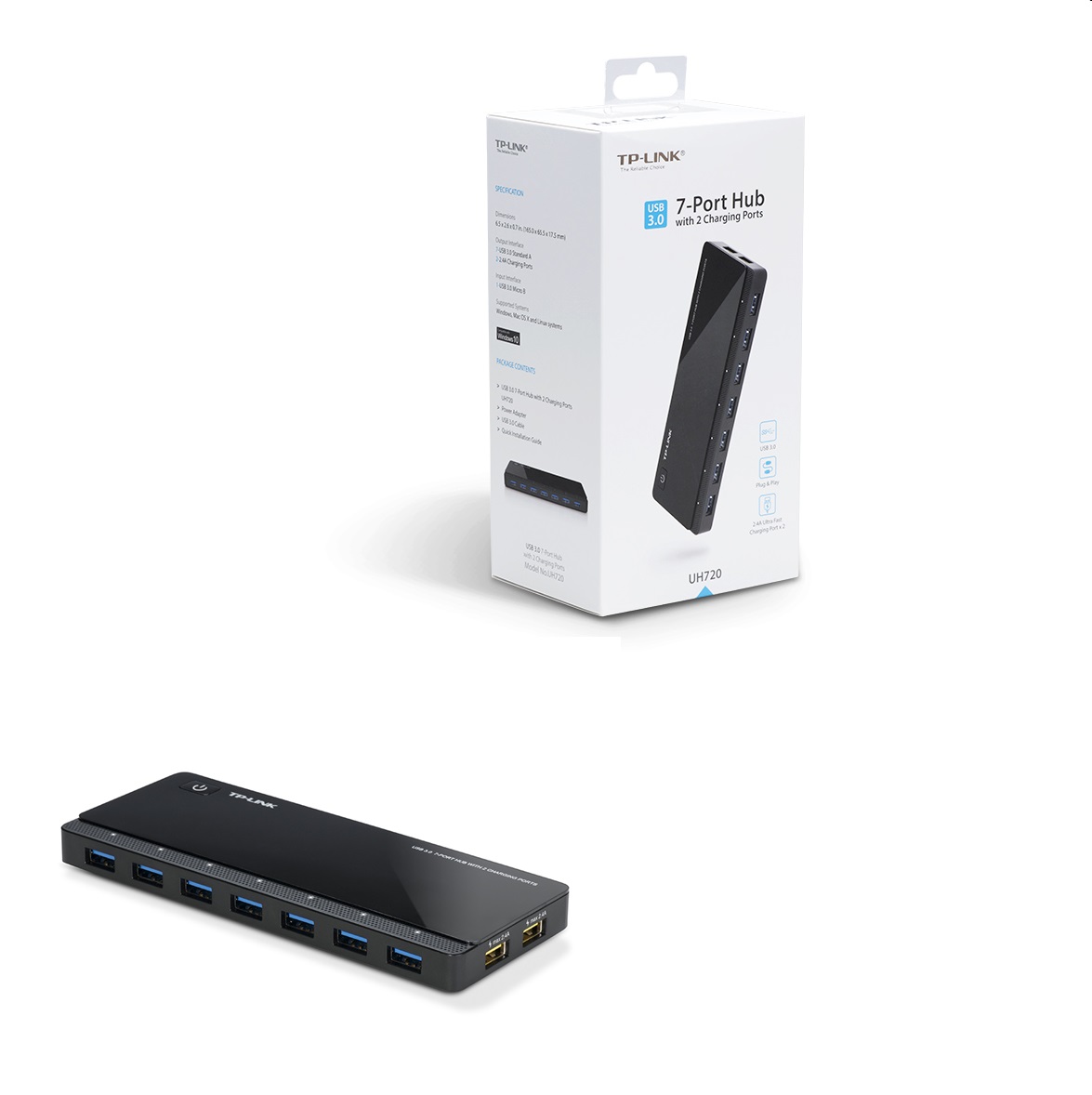 USB 3.0 HUB 7 port 2х2,4 A USB TP-LINK UH720