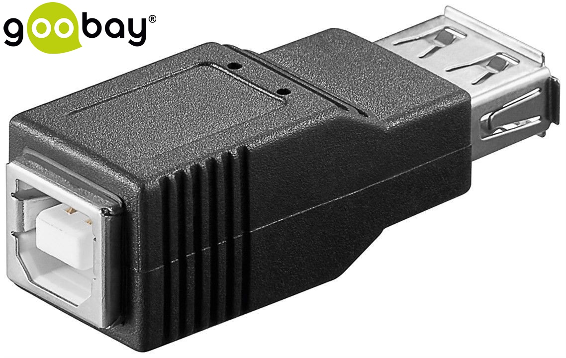 USB A/F to USB B/F GOOBAY
