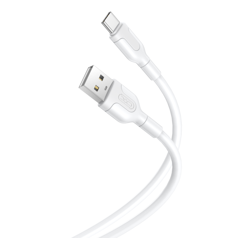 USB-C male->USB male 1.0m/2.1A XO NB212 White