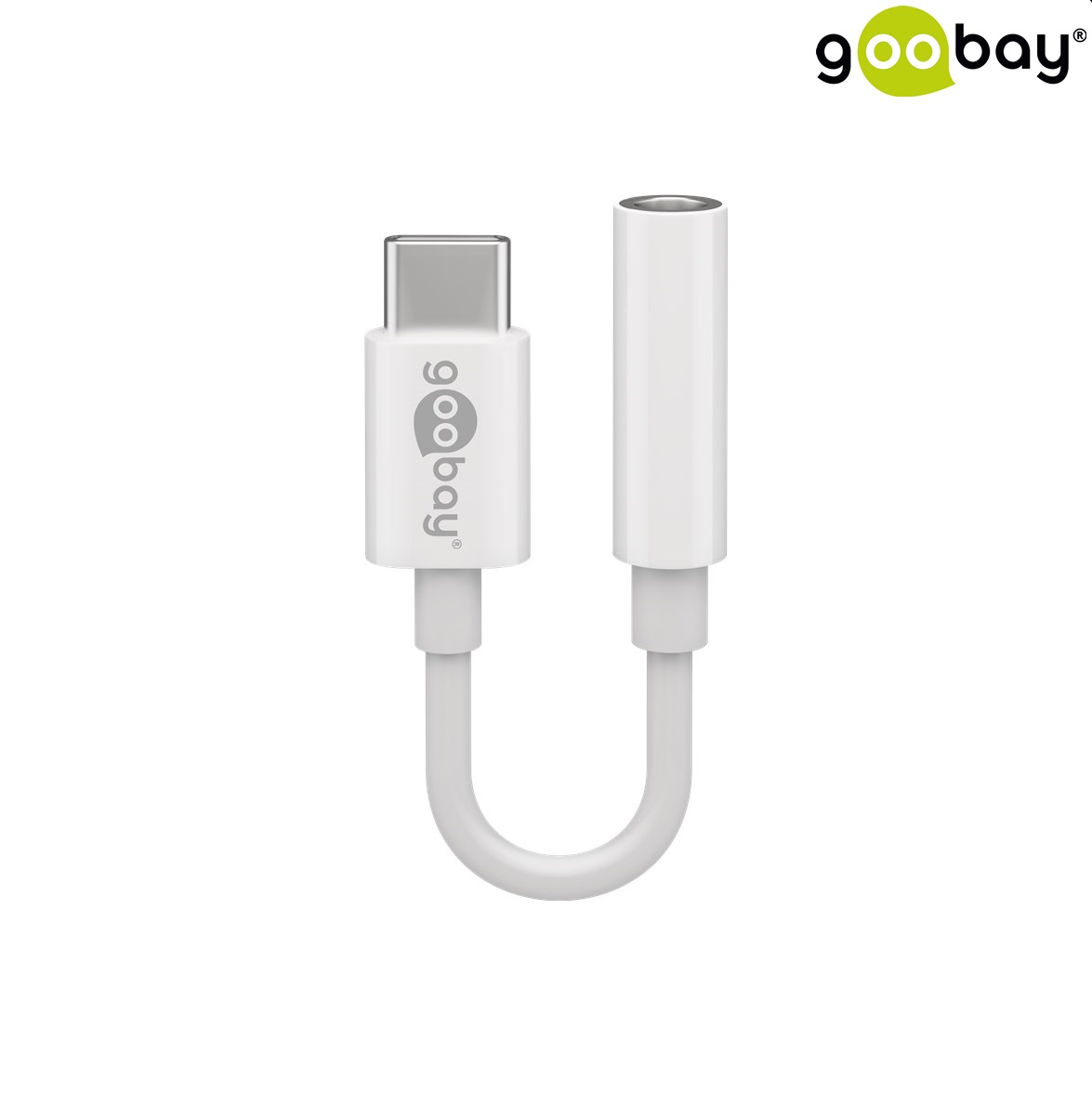 USB-C to 3.5 Audio GOOBAY 0.1м бял 55646