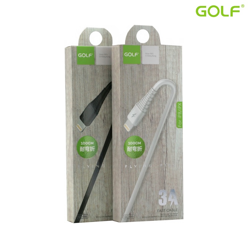 USB male - Apple Lightning 1.0m/3А Golf Flying W