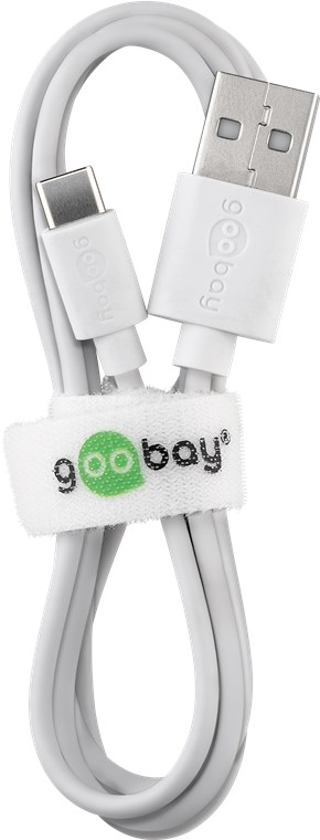 USB male - USB Type-C мъжко 1м.GOOBAY бял