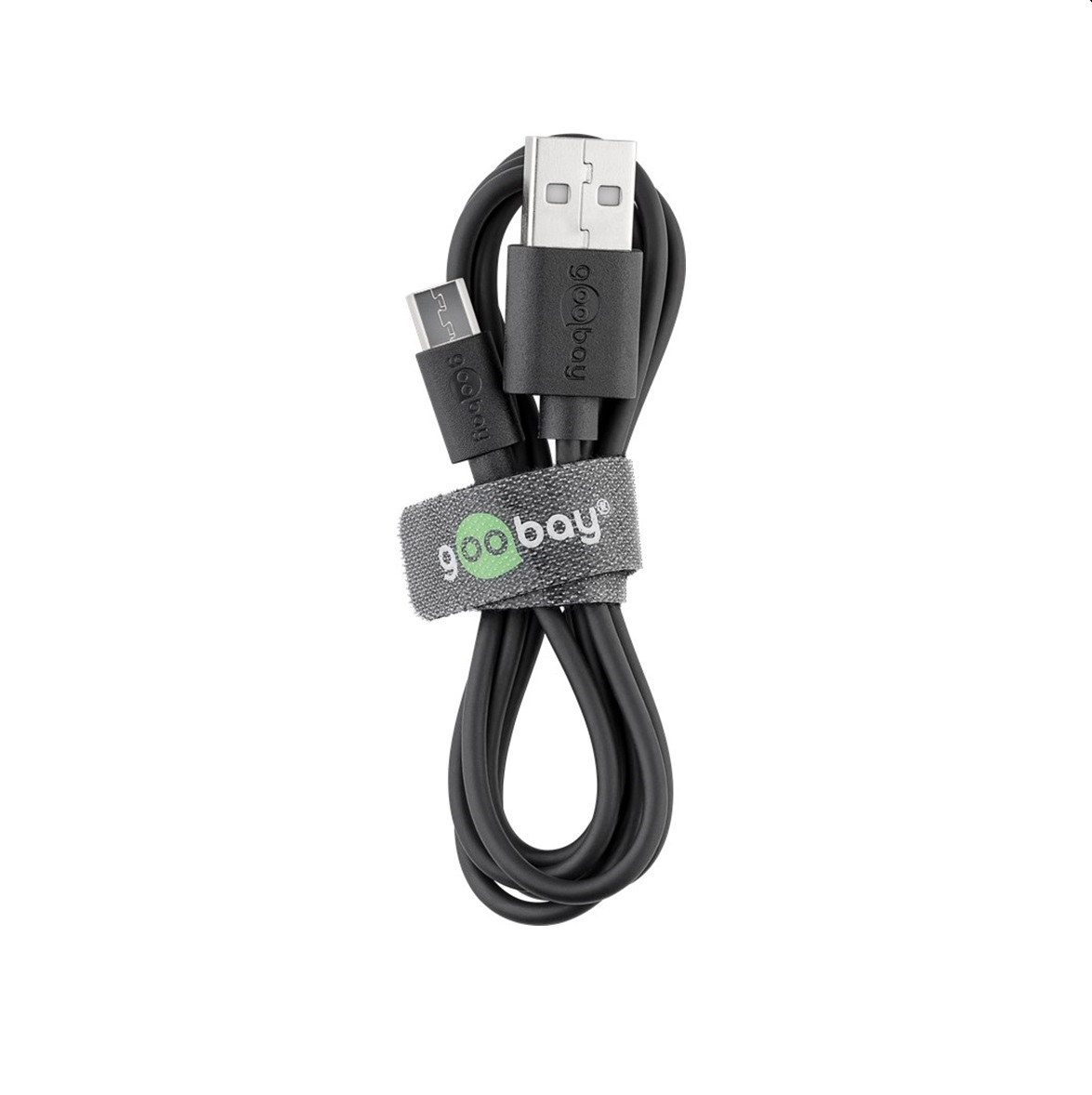 USB to Micro USB (2.0m) GOOBAY 38660 черен