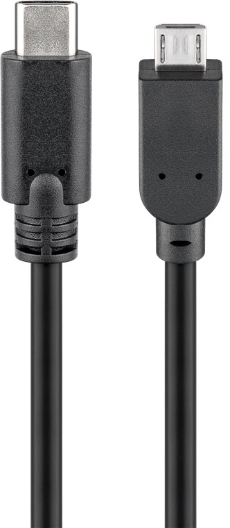 USB Type-C male->MicroUSB male 1.0m Goobay