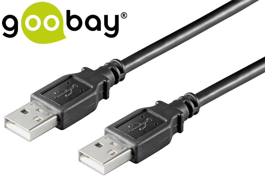 USB2.0 TYPE AM-AM  3.0m Черен GOOBAY