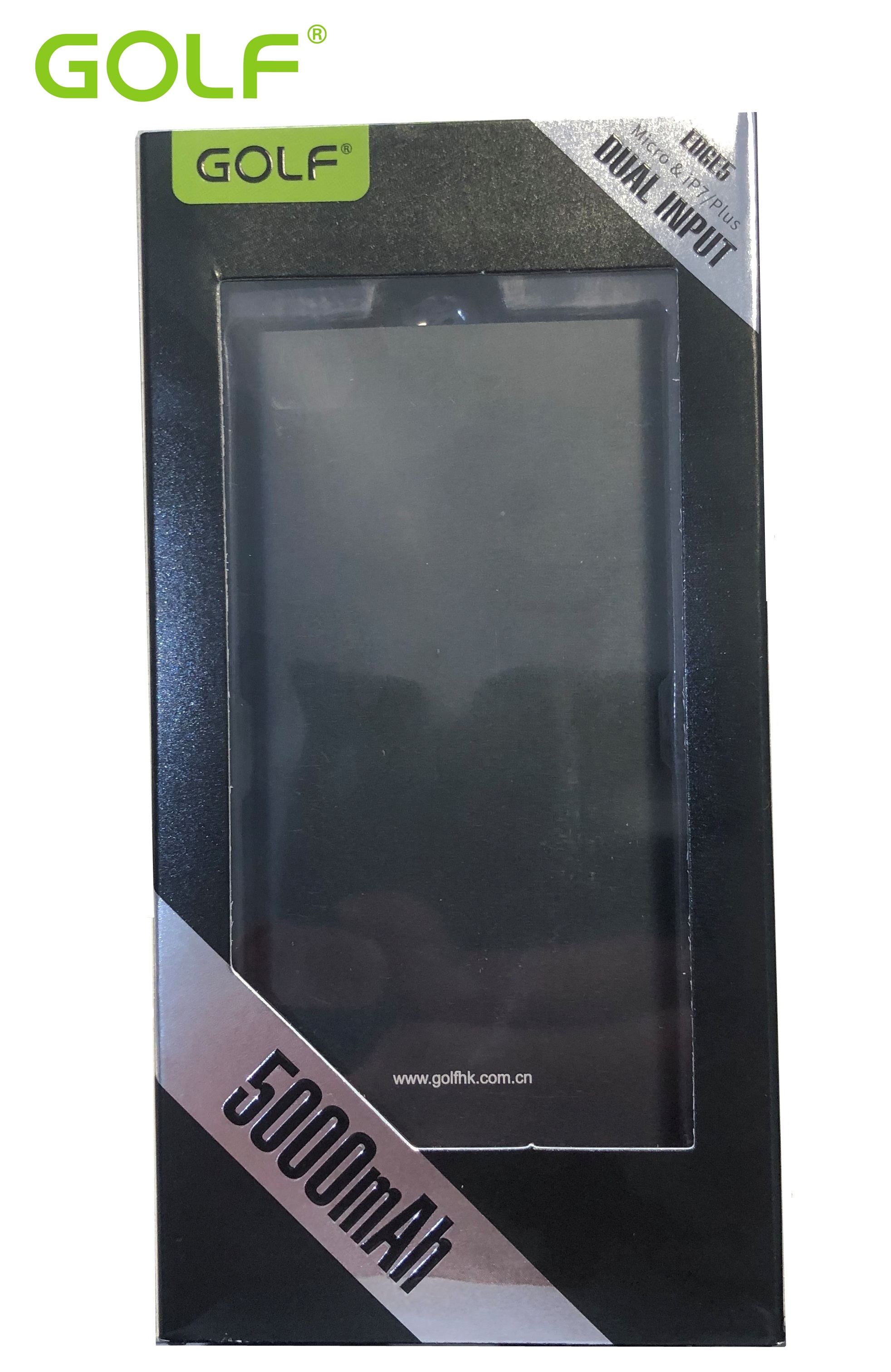 Външна батерия 5000mA GOLF EDGE 5,Micro & iP7/Pl