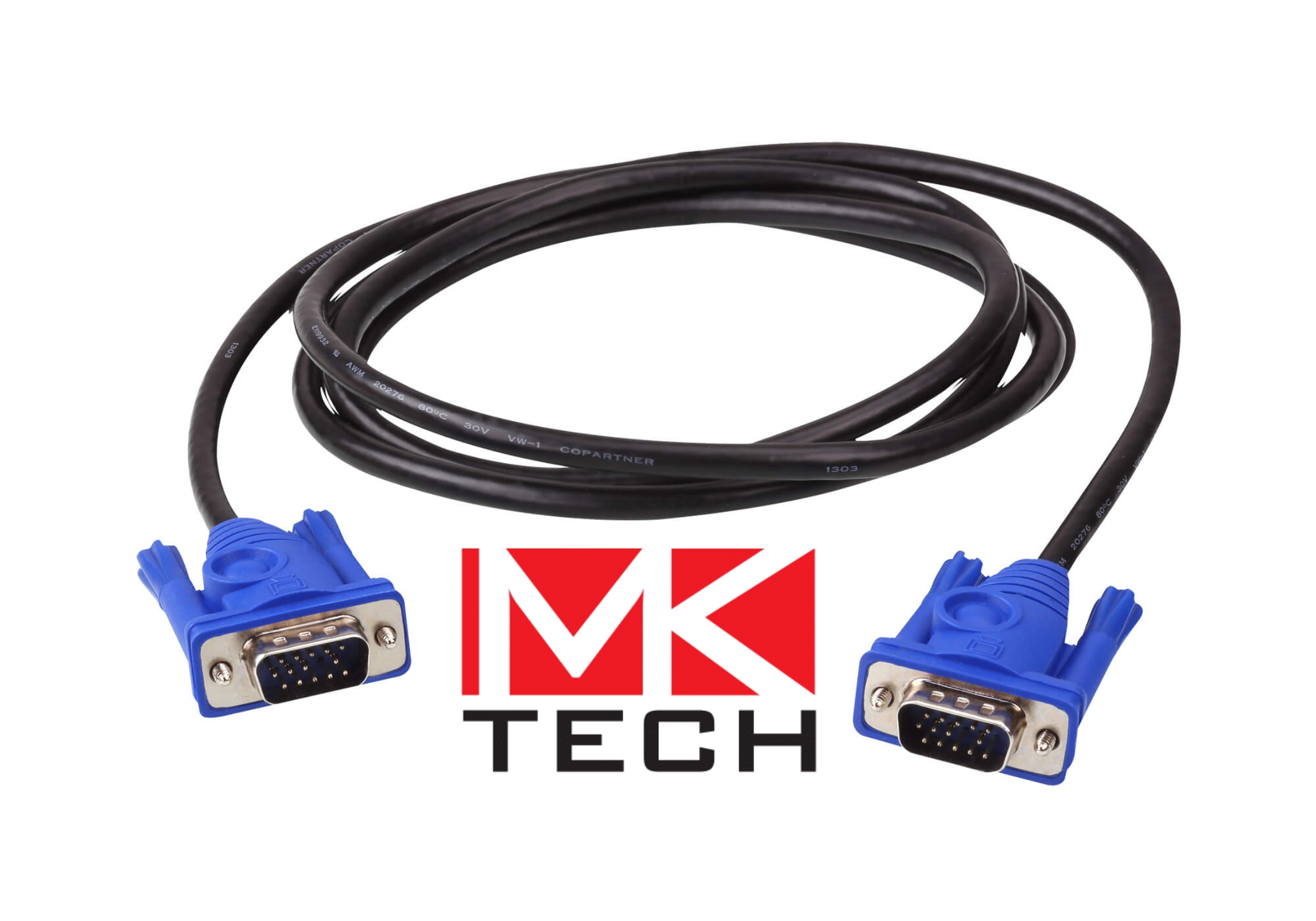 VGA HD15 M / M  1.8m Кабел за монитор MKTECH