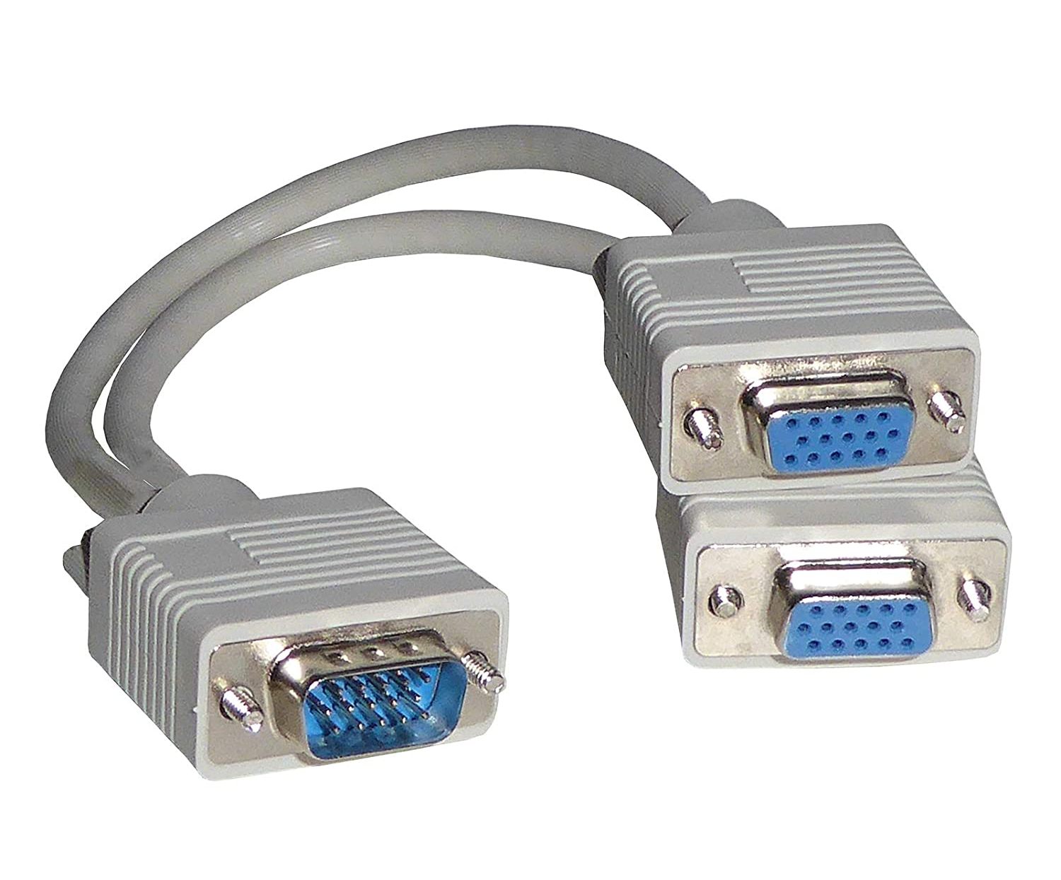 VGA Y Splitter HD15M to Dual HD15F