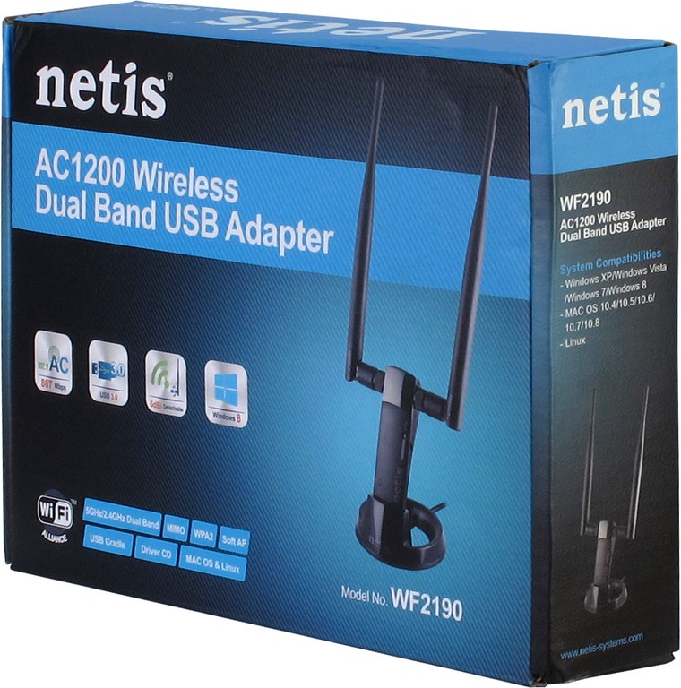 Wireless USB 867Mbps Netis WF2190