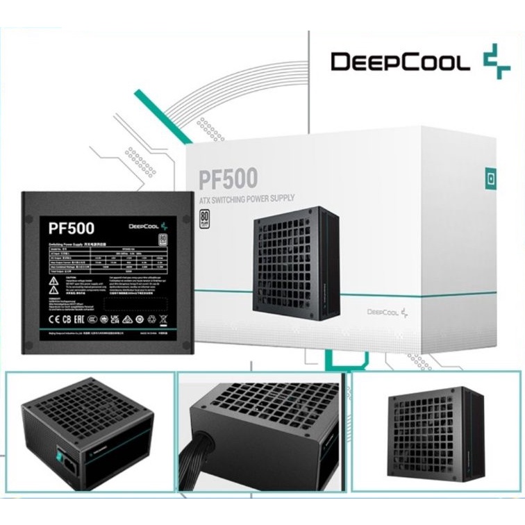 Захранващ блок 500W (DeepCool PF500, 80+ Active)
