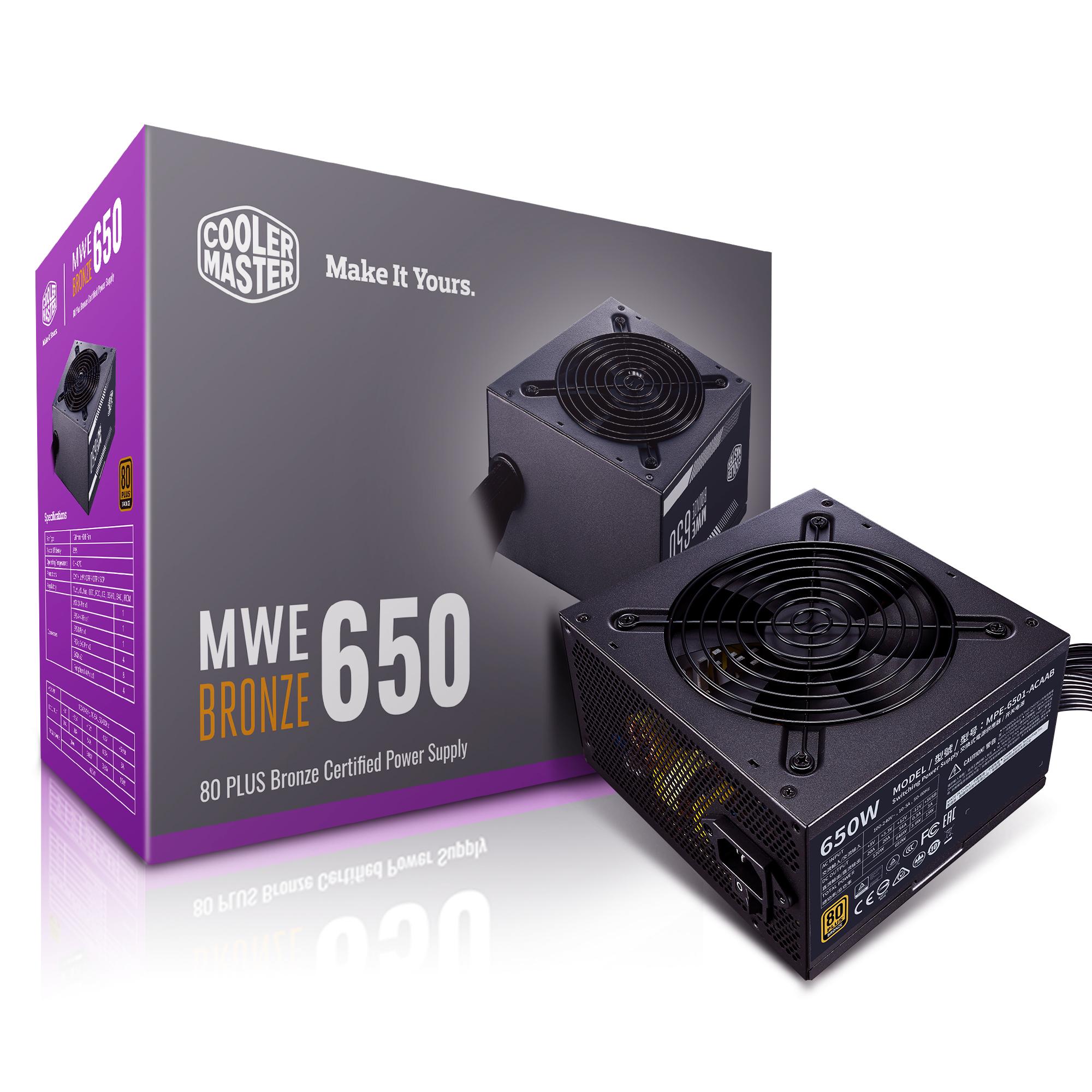 Захранващ блок 650W CoolerMaster 80 PLUS Bronze