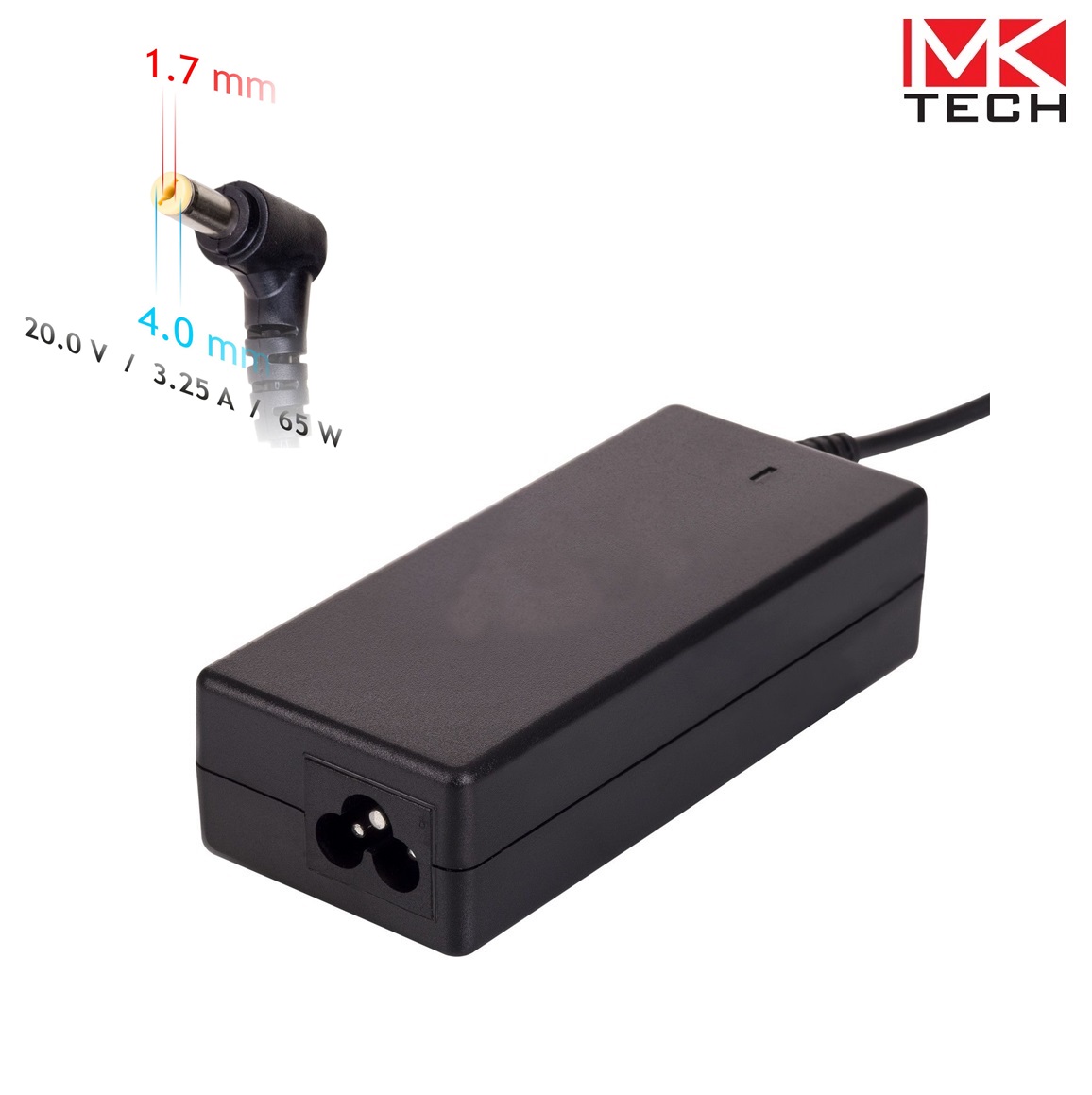 Зарядно 4.0x1.7mm 20V 65W 3.25A Lenovo