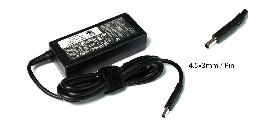Зарядно 4.5x3.0mm, DELL 19.5V 65W 3.34A