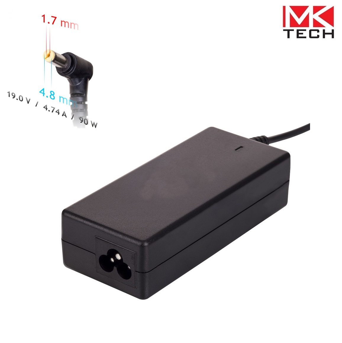 Зарядно 4.8x1.7mm, 19V 90W 4.74A LG, HP,  Compaq