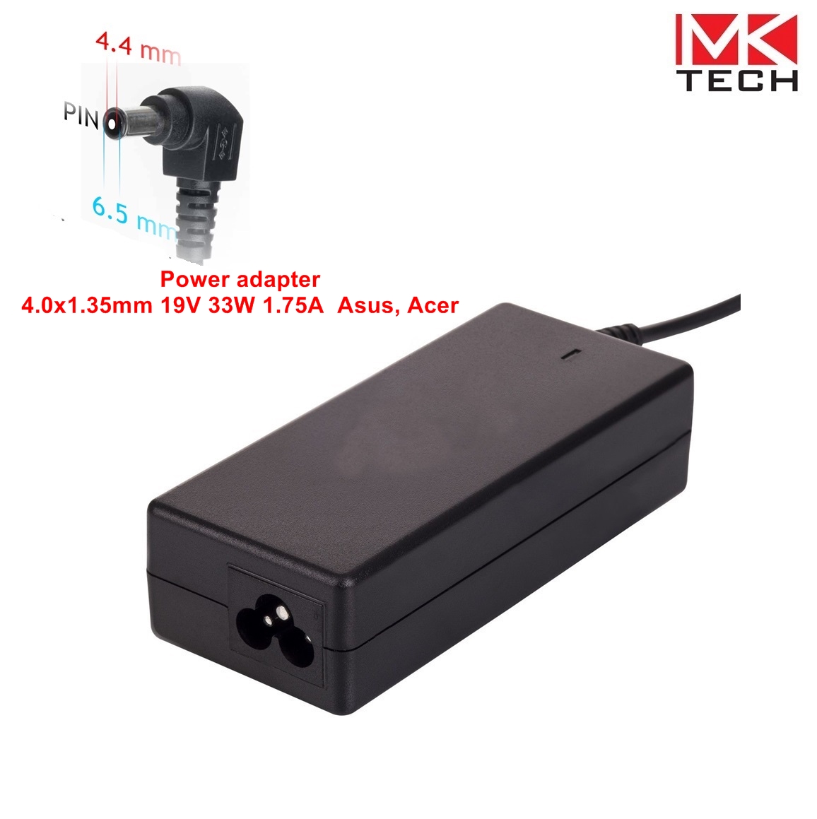 Зарядно 6.5x4.4mm, 19.5V 60W 3.00A SONY