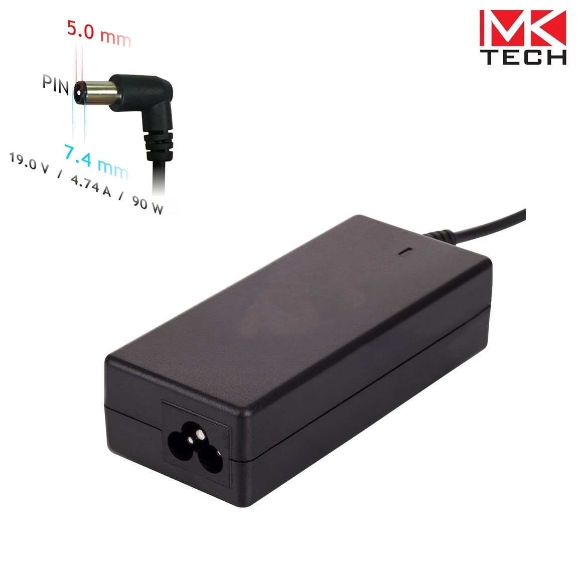 Зарядно 7.4x5.0mm, HP, 19V 90W4.74A